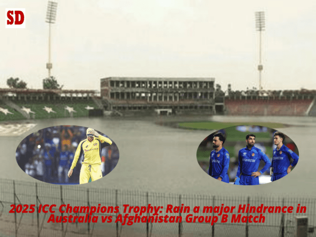 Rain at Lahore-min AUS vs AFG: The threat of rain looms over Lahore after playing a spoilsport in Australia's previous encounter at Rawalpindi - What happens to Group B if Match 10 gets abandoned by rain?