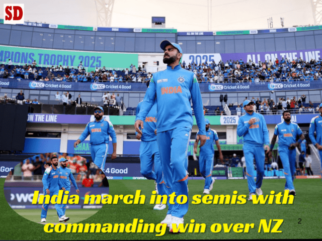 India march to semis-min India vs New Zealand Highlights: India advances into the semis with 3 wins in group-stage games, all set to face Australia in the semis