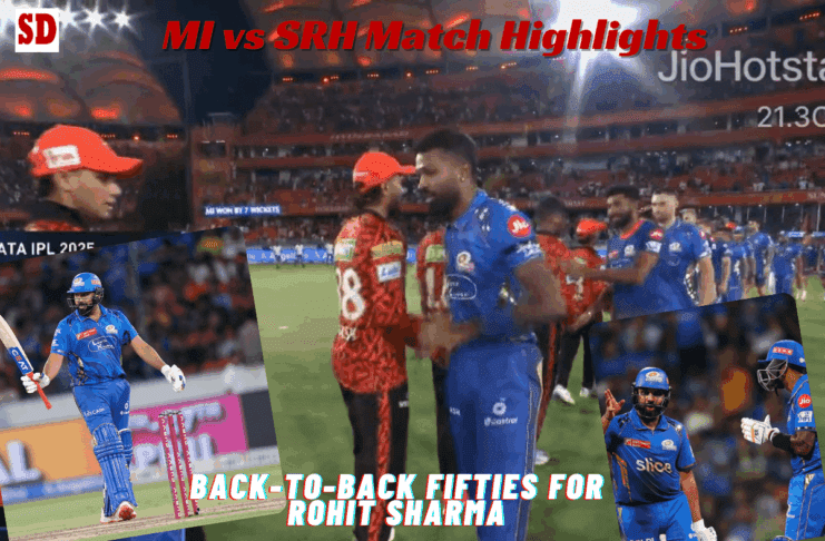 MI vs SRH Match Highlights: Back-to-Back wins for Mumbai Indians at the back of Rohit Sharma's back-to-back half centuries