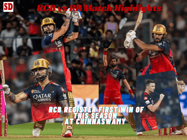 RCB vs RR Match Highlights-min RCB vs RR Match Highlights: RCB register first win at Chinnaswamy in IPL 2025; Skipper Patidar breaks home jinx against Rajasthan Royals