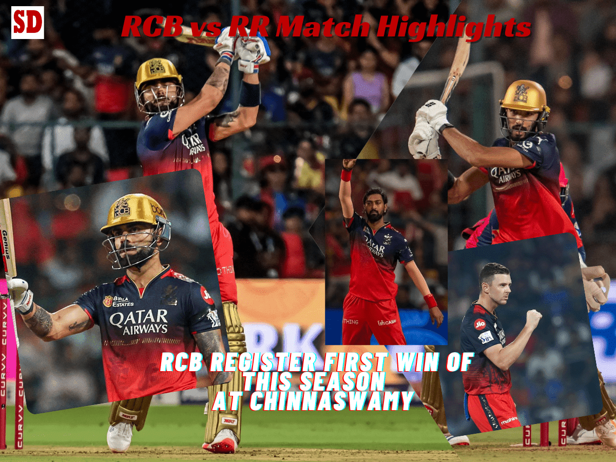 RCB vs RR Match Highlights-min RCB vs RR Match Highlights: RCB register first win at Chinnaswamy in IPL 2025; Skipper Patidar breaks home jinx against Rajasthan Royals