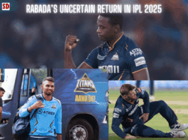 Is Kagiso Rabada available for selection in the IPL 2025 DC vs GT match?