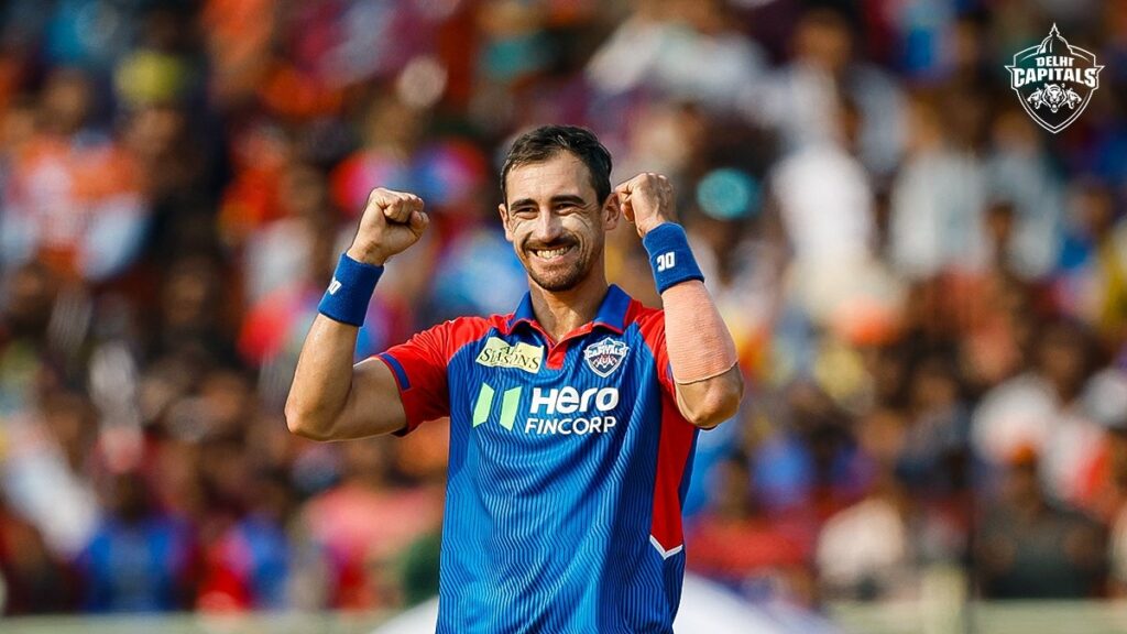 Mitchell Starc defended 9 runs in the last over to hand DC a chance