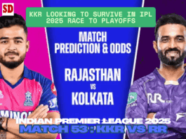 IPL 2025 RR vs KKR Match Prediction: KKR advances to square off at the Eden Gardens to keep their playoff hopes alive. Who will win the match?  