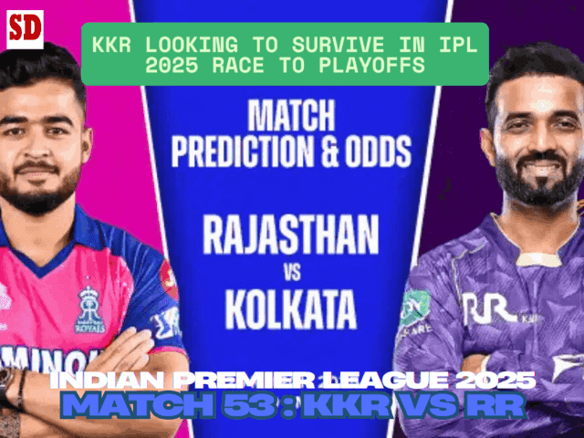 IPL 2025 RR vs KKR Match Prediction: KKR advances to square off at the Eden Gardens to keep their playoff hopes alive. Who will win the match?  