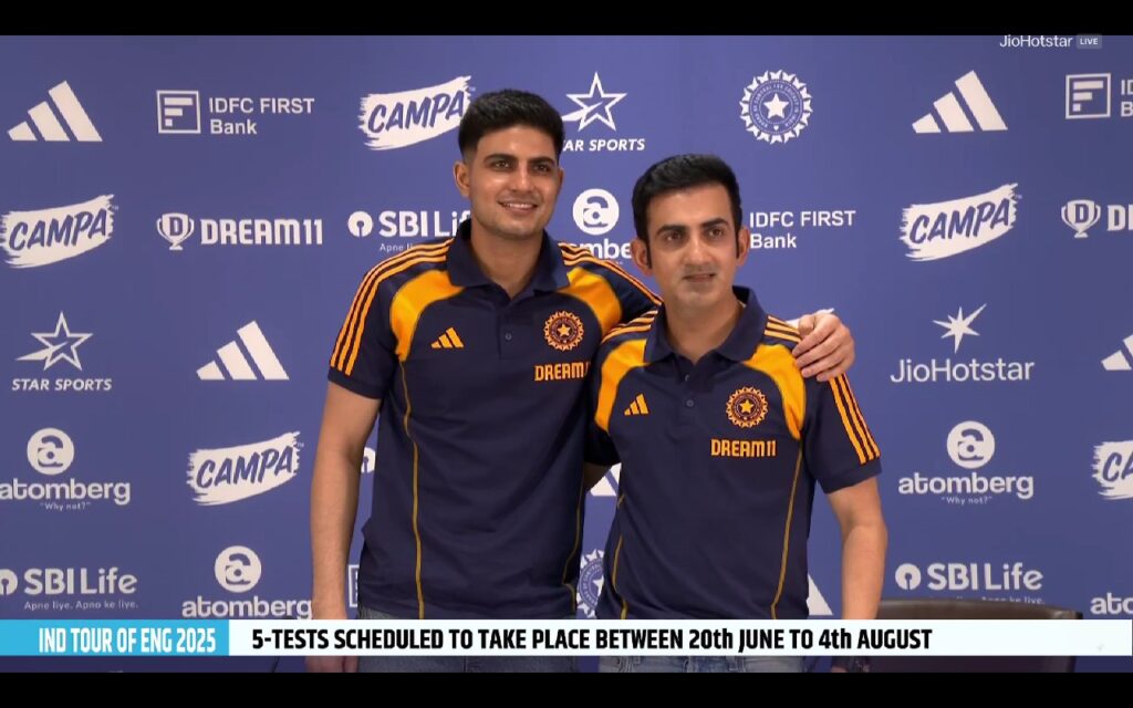 New Era of Indian Test side - Captain Gill with Coach Gambhir (Image Credit: X)