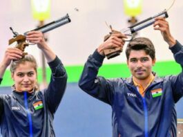 Manu Bhaker and Saurabh Chaudary