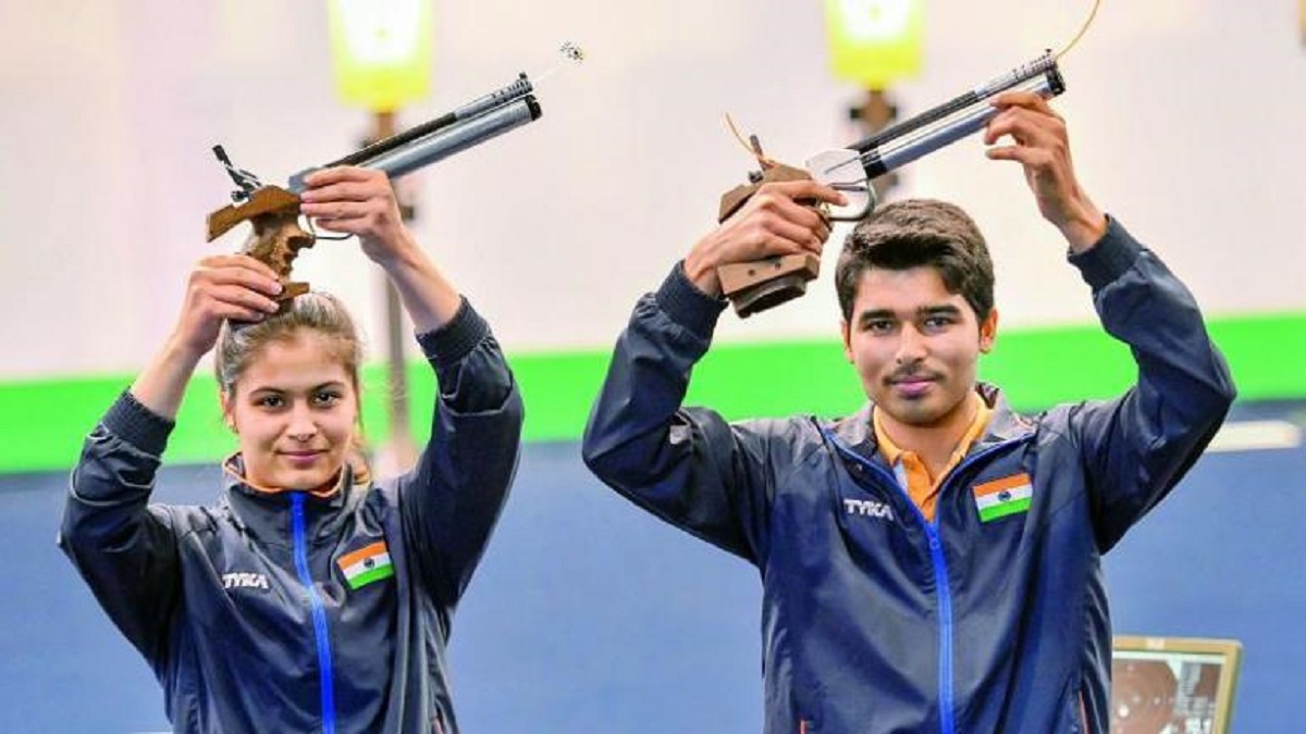 Manu Bhaker and Saurabh Chaudary