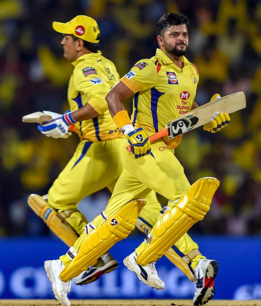 Suresh Raina and MS Dhoni TATA IPL