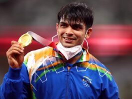 Neeraj with his medal