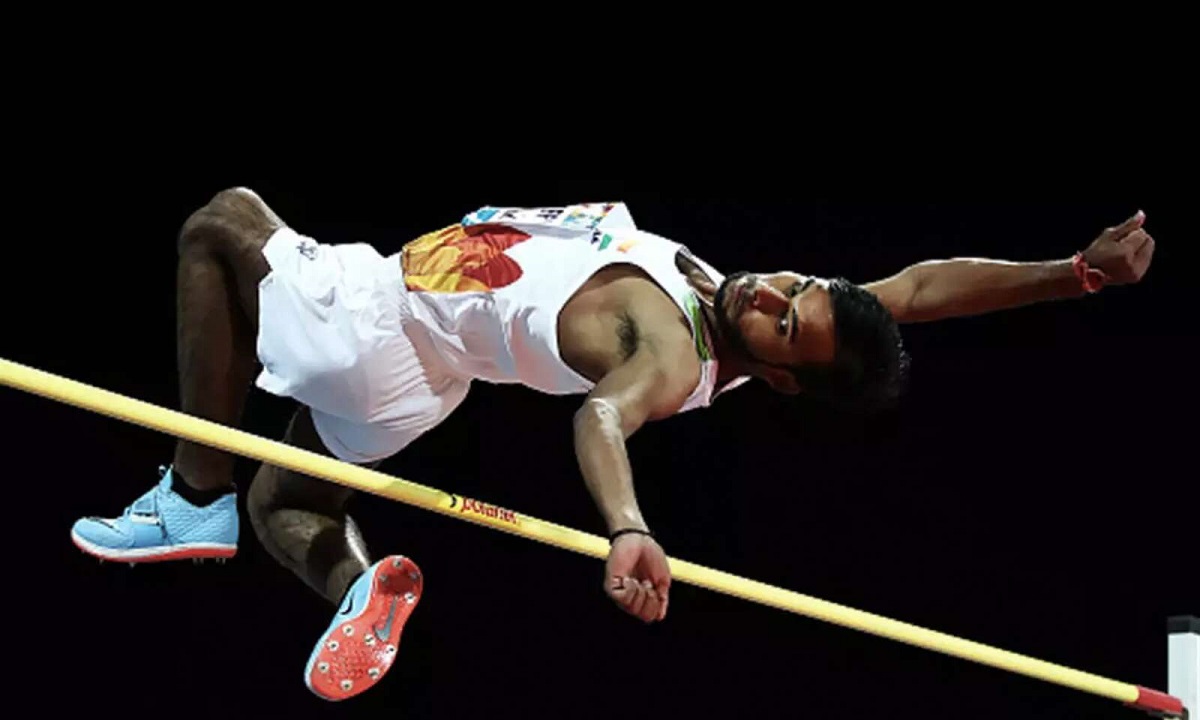 athletics g1 Praveen Kumar in action