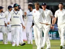 India VS England Test match