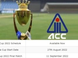 ASIA Cup 2022 Schedule