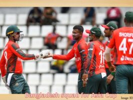 Bangladesh squad for Asia Cup