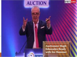 Auctioneer Hugh Edmeades IPL 2023