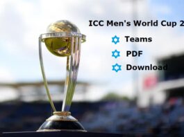 ICC Men World Cup 2023 Schedule