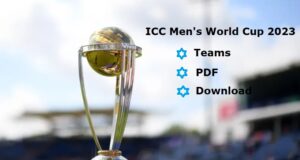 ICC Men World Cup 2023 Schedule