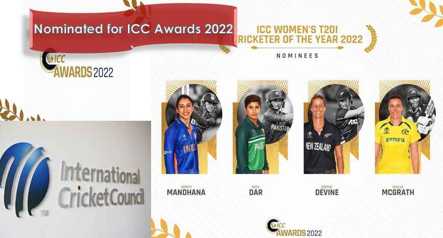 Nominated for ICC Awards 2022 Nominated for ICC Awards 2022