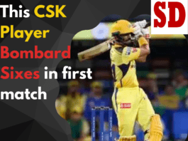 This CSK Player Bombard Sixes In First Match IPL 2023(