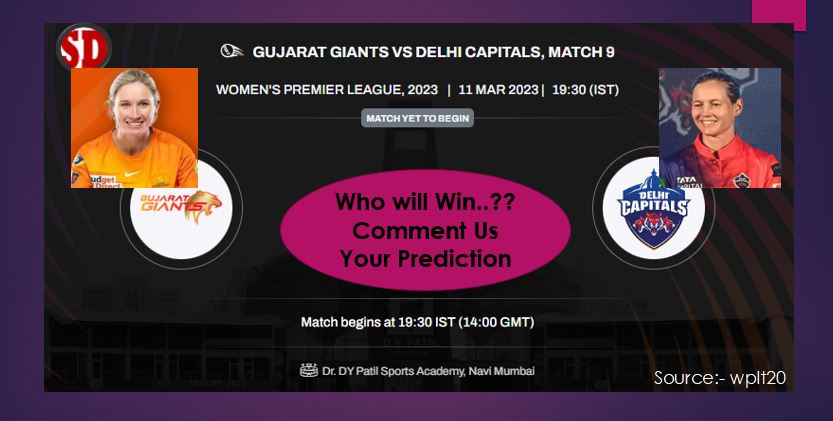 WPL 2023 GGW vs DCW WPL 2023 GGW vs DCW