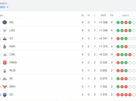 IPL 2023 Points Table