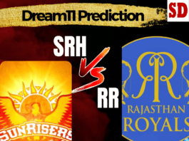 SRH vs RR Dream11 Prediction Today Match