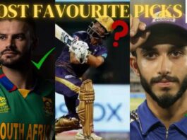 KKR vs SRH Most Favourite Picks