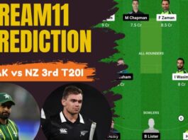 PAK vs NZ Dream11 Prediction