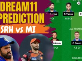 SRH vs MI Dream11 Prediction