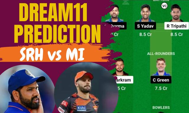 SRH vs MI Dream11 Prediction