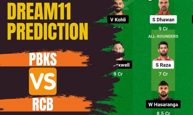 PBKS vs RCB Dream11 Prediction