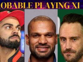 PBKS vs RCB Probable Playing XI