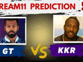 GT vs KKR Dream11 Prediction