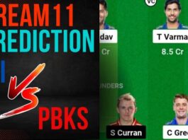 MI vs PBKS Dream11 Prediction