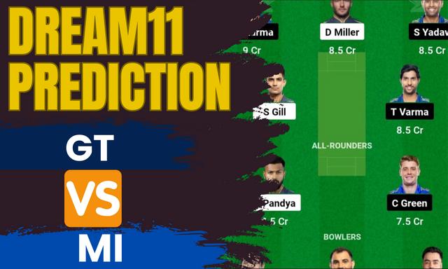 IPL 2023: GT vs MI Dream11 Prediction