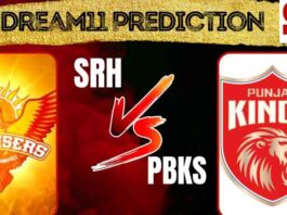 SRH vs PBKS Dream11 Prediction