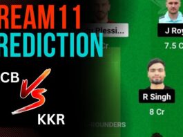 IPL 2023: RCB vs KKR Dream11 Prediction