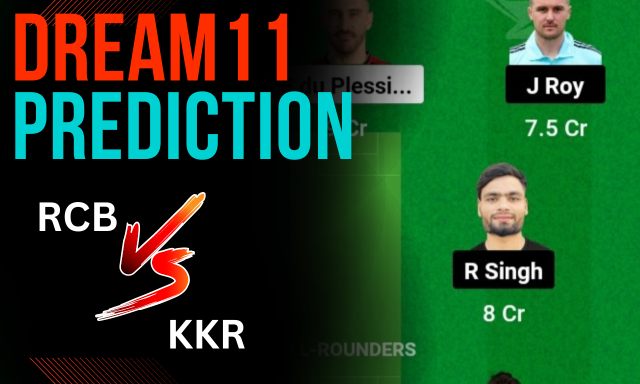 IPL 2023: RCB vs KKR Dream11 Prediction