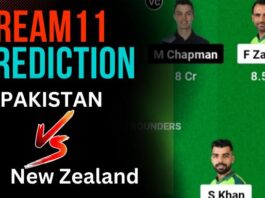 PAK vs NZ Dream11 Prediction