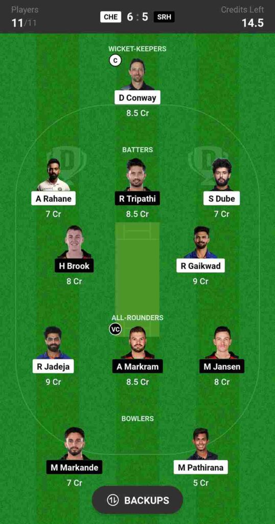 CSK vs SRH Dream11 Prediction