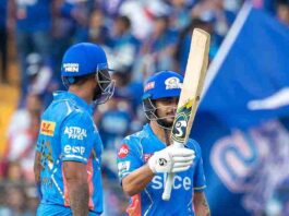 MI Won by 5 Wickets