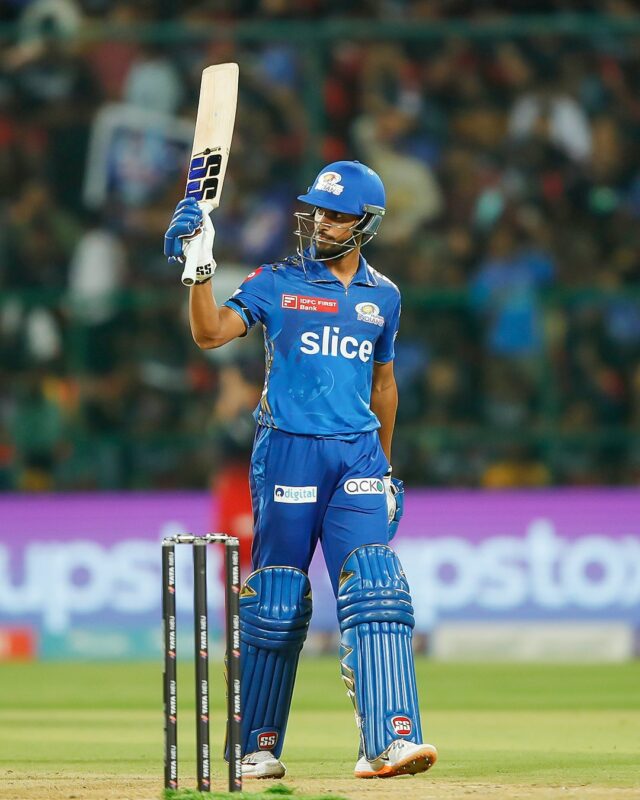 RCB Bowlers destroyed MI but Tilak stood alone.