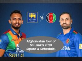 Afghanistan tour of Sri Lanka 2023