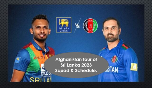 Afghanistan tour of Sri Lanka 2023