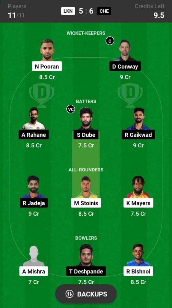 LSG vs CSK Dream11 Prediction