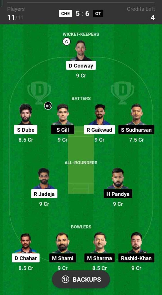 CSK vs GT Dream11 Prediction