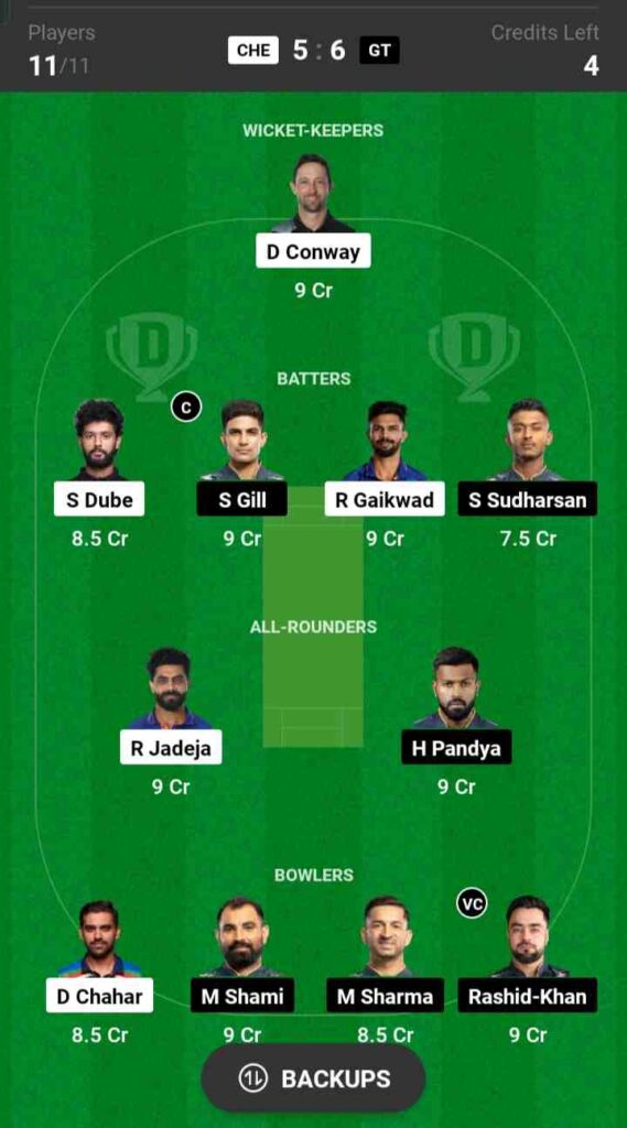 CSK vs GT Dream11 Prediction