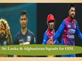 ODI Series: Sri Lanka & Afghanistan Squads for ODI