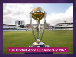 ICC Cricket World Cup Schedule 2027