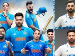 See Pics!! Captain Rohit & King Kohli in New Team India Jersey looks Fantastic